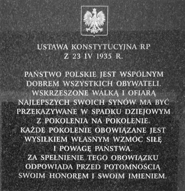 Znalezione obrazy dla zapytania konstytucja kwietniowa 1935